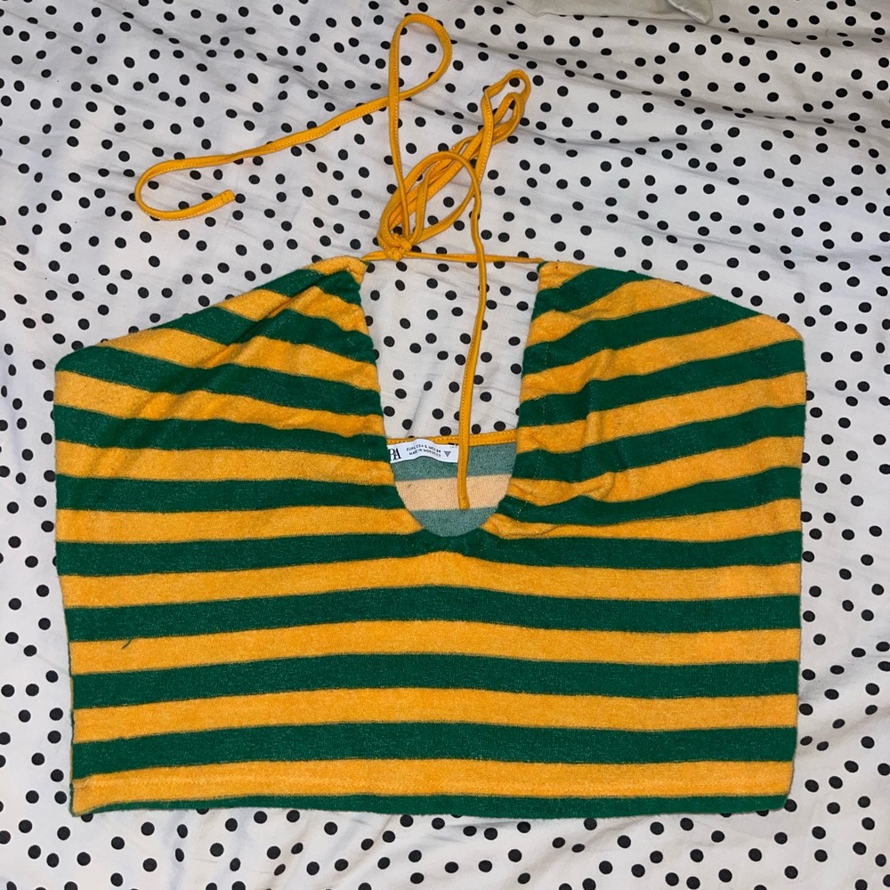 Striped Zara crop top